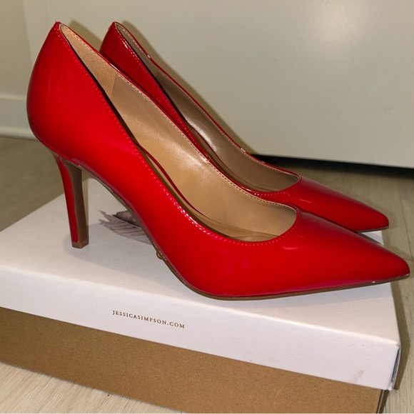 Jessica Simpson Shoes - Jessica Simpson (NWOT) Nettles Pump in Wicked Red